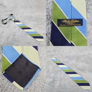 Brooks Brothers Tie Men's Silk Striped Necktie Makers Vintage